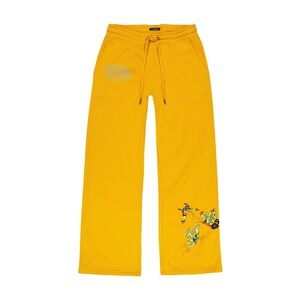 ED HARDY Butterflies Fleece Sweat Pants in Yellow
